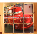 2015 Custom Design Top Quality Car Learning Wooden Cube Puzzle
